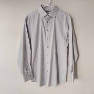 MURANO |‎ Solid Gray Dress Shirt